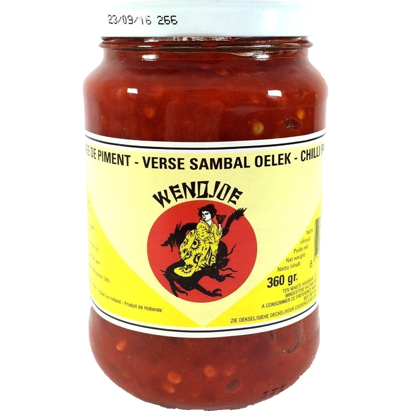 Wendjoe Sambal Oelek purée de piment 360gr